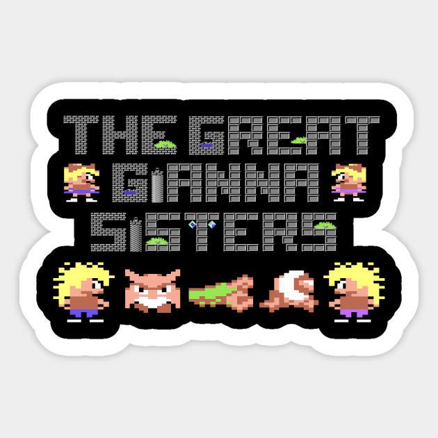 The Great Gianna Sisters Sticker by Retro8Bit Fashion Store